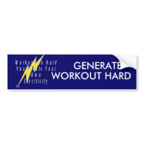 TOP Workout Electricity Bumper Sticker