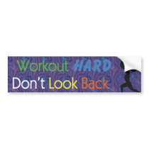 TOP Workout Hard bumper stickers