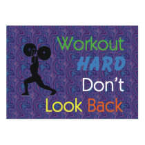 TOP Workout Hard business cards by teepossible TOP Workout Hard business cards