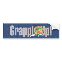 TOP Wrestling Grapple Up bumper stickers by teepossible TOP Wrestling Grapple Up bumper stickers