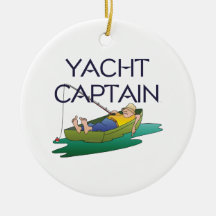 TOP Yacht Captain Christmas Ornaments