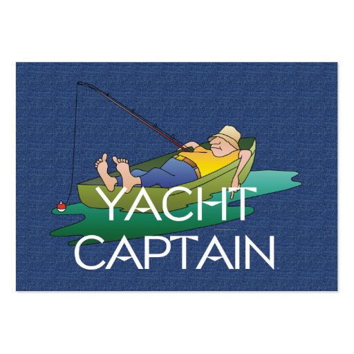 TOP Yacht Captain Fun Business Card Template (front side)