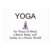 TOP Yoga Slogan Business Card