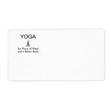 TOP Yoga Slogan Custom Shipping Label