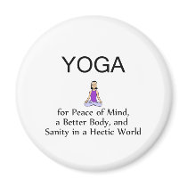 TOP Yoga Slogan Fridge Magnets