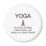 TOP Yoga Slogan magnets