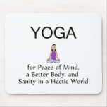 TOP Yoga Slogan mousepads