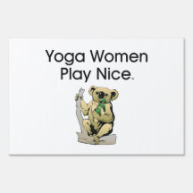 TOP Yoga Women Lawn Sign