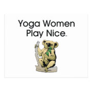 TOP Yoga Women Postcards