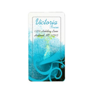 Topaz Cala Lily Return Address Labels label