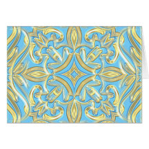 Topaz Crucifix Greeting Card