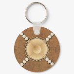 Topaz & Leather CUSTOM KEYCHAINS