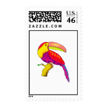 Topaz Toucan Postage Stamp
