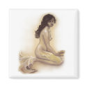 topaz-vintage mermaid magnet