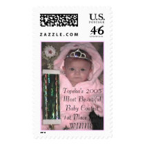 Topeka's 2005 Most Beautiful Baby Conte... postage by xoxobabygurlxoxo1224 Topeka's 2005 Most Beautiful Baby Conte... postage