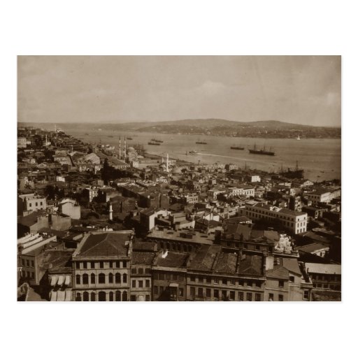 Tophane and Uskudar Constantinople Turkey 1880s Postcard