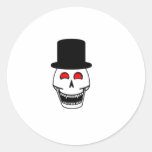 Tophat Skull Stickers