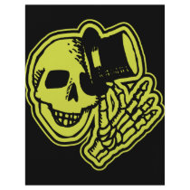 Tophat Skull Yellow flyers