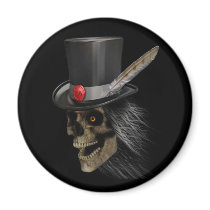 Tophat Skully Magnet