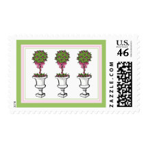 Topiaries Wedding Postage