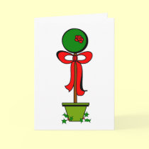 Topiary Christmas cards