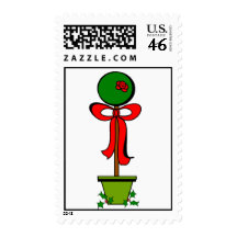 Topiary Christmas Stamp