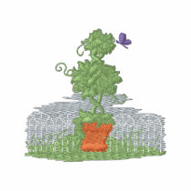 Topiary embroidered shirts