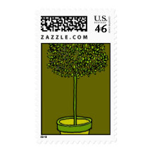TOPIARY OLIVE BACKGROUND STAMPS