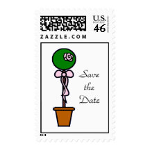 Topiary Save the Date Stamp