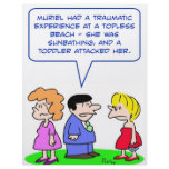 topless beach toddler attacked letterhead design