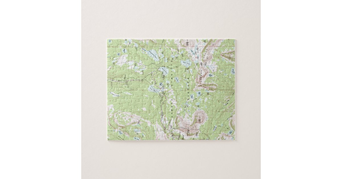 Topographic Map Jigsaw Puzzle Zazzle