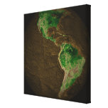 Topographic Map of Earth Stretched Canvas Prints