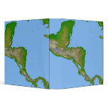 Topographic view of Central America binders