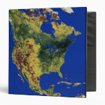 Topographic View of North and Central America Binders