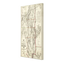 Topography of Southern Nevada Canvas Prints