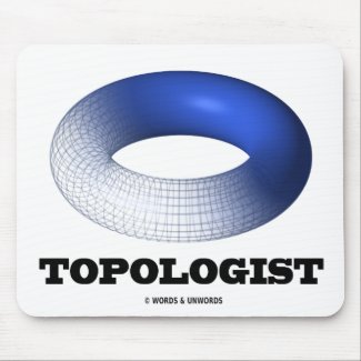 Topologist (Blue Toroid) mousepad
