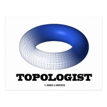 Topologist (Blue Toroid) Post Card