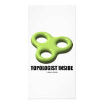 Topologist Inside (Toroid) Personalized Photo Card