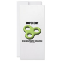 Topology Requires A Twisted Imagination (Toroid) Customized Rack Card