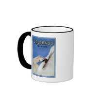 Tops the Nation - Skiing Promotional Poster Mug