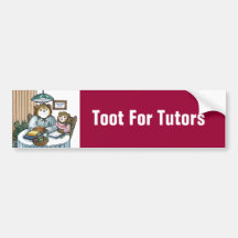 Toque de bocina para los profesores particulares pegatina de parachoque