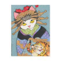 Tora Oiran Postcard postcards
