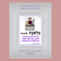 Torah Flashcards Series - Bereishis Nouns postcards