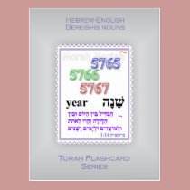 Torah Flashcards Series - Bereishis Nouns postcards