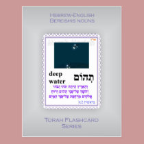 Torah Flashcards Series - Bereishis Nouns postcards