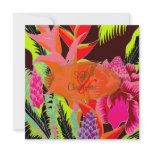 Torch Ginger and heliconia/Luau Wedding Custom Invitations