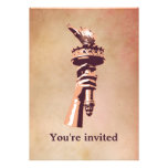 Torch of Liberty Personalized Invites
