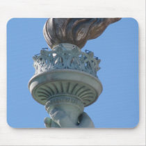 torch of statue of liberty mousepads by mseedcreative torch of statue of liberty mousepads