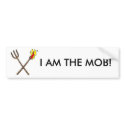 torch-pitchfork-t8802, I AM THE MOB! bumper stickers by nduffie1960 torch-pitchfork-t8802, I AM THE MOB! bumper stickers