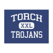 Torch Trojans Middle La Puente California postcards by customteamsportswear Torch Trojans Middle La Puente California postcards